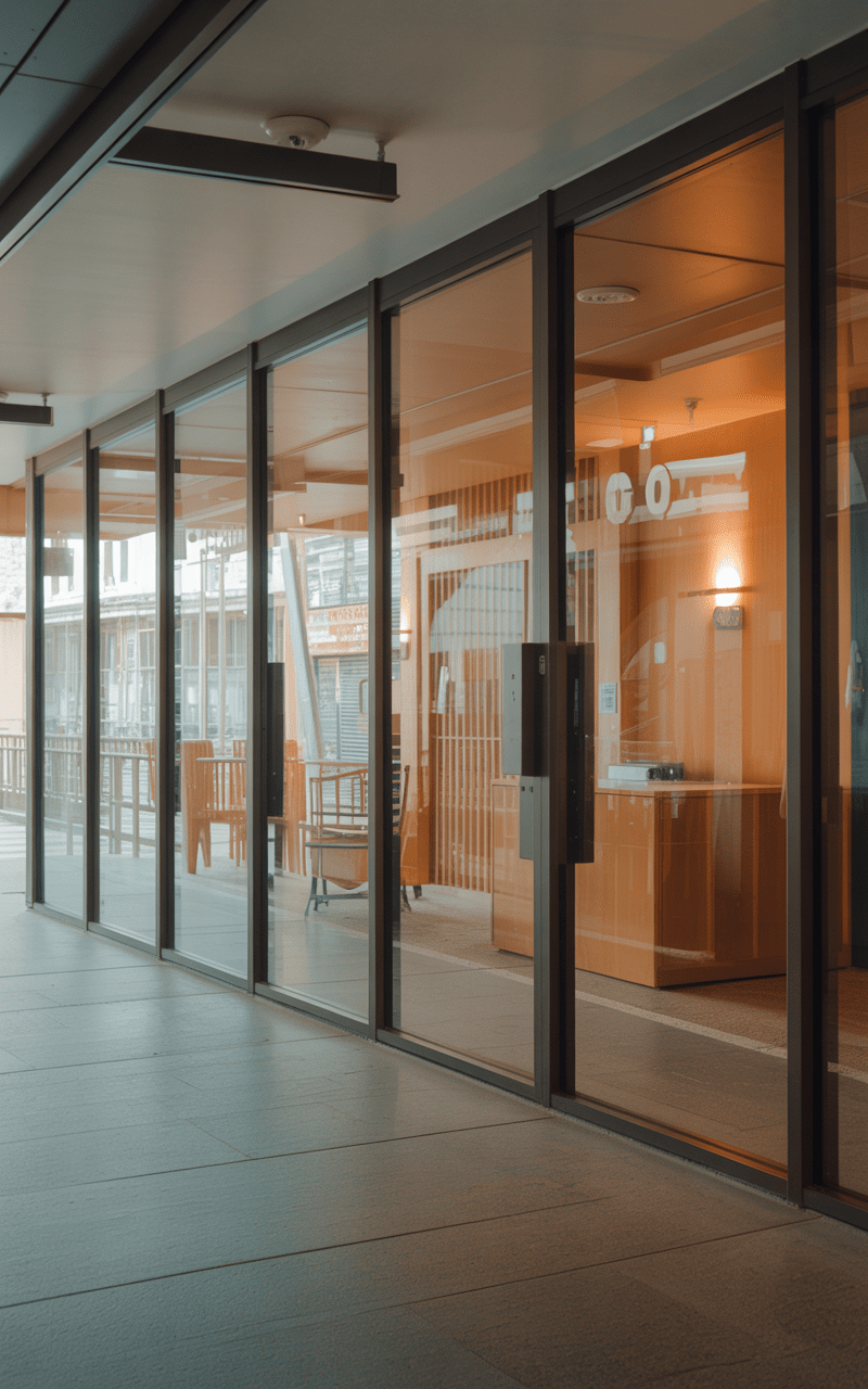 ​Linha de vidro temperado